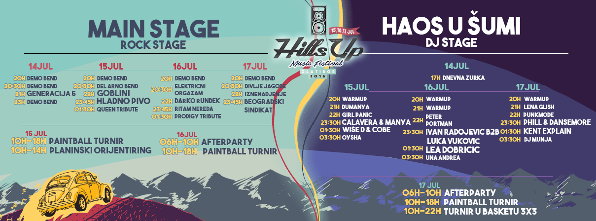 Satnica ovogodišnjeg Hillsup festivala Foto--www.hillsup.org
