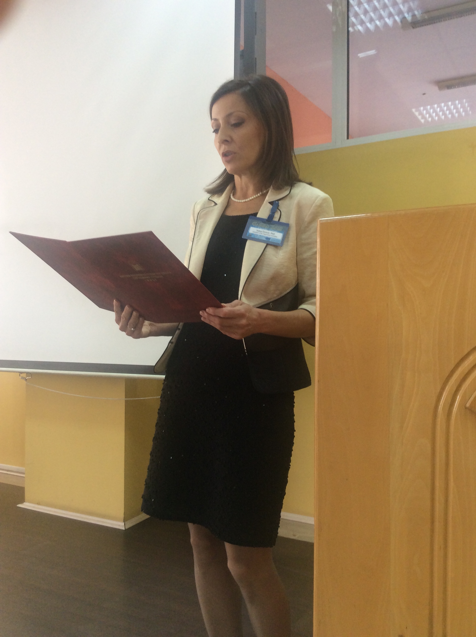 prof. dr Ivana Ćirović, direktorka Visoko poslovno- tehničke škole u Užicu Foto--URP