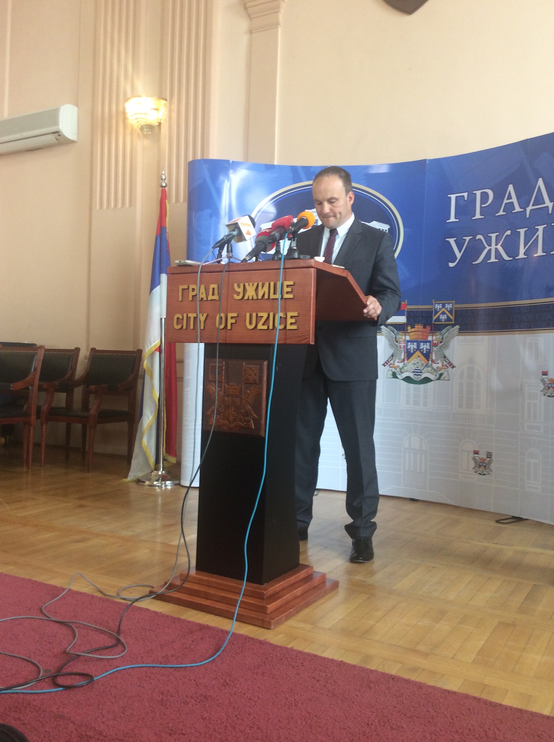 Nemanja Nešić, pomoćnik gradonačelnika Užica Foto--URP