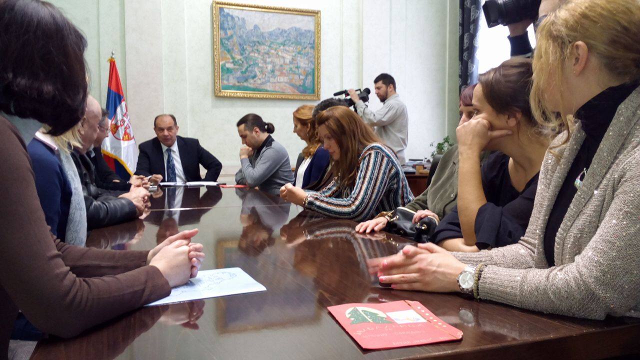 Prijem kod gradonačelnika za zajednicu udružanja osoba sa invaliditetom povodom 3. decmbra Foto--URP
