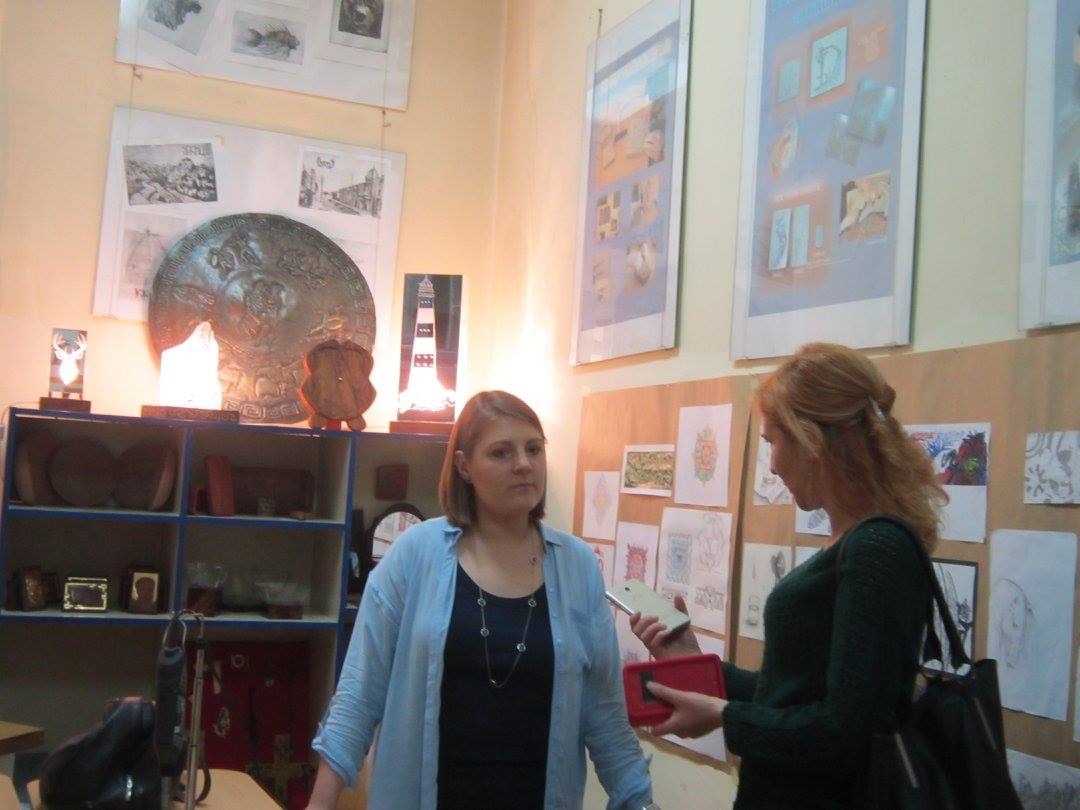 Nataša Tanović- Marković bivša učenica sada profesorka graverima u Umetničkoj školi u Užicu Foto--S.B.
