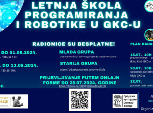 Besplatna letnja škola robotike u GKC-u