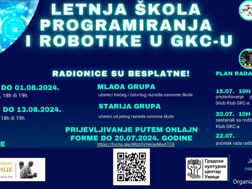 Besplatna letnja škola robotike u GKC-u