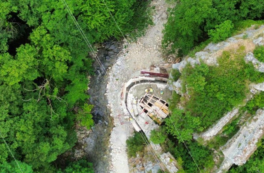 U toku je zidanje šeste od ukupno devet etaža Vodene kule na Starom gradu