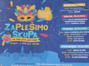 „Zaplešimo skupa, da nam srce jače lupa“ od 28. aprila do 2. maja u Budvi