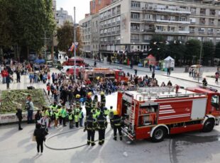 Održana pokazna vežba Vatrogasno-spasilačke jedinice Užice