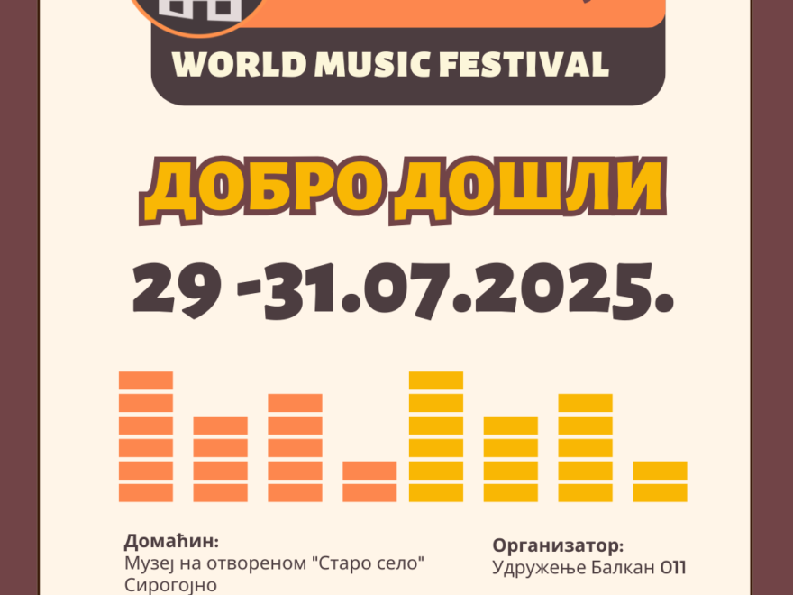 Šesti Festival svetske muzike +381 Sirogojno